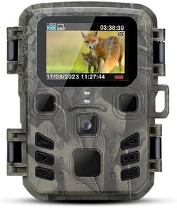 SUNTEKCAM Mini Trail Camera 24MP 1080P, Game Trail Cameras with Clear Infrared LEDs, Hunting Camera with Night Vision Motion Activated IP65 Waterproof for Wildlife Watching Outdoor Scouting Monitor