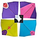 RUHANI Paper Kite Patang Large Size Multi Colour Indian Fighter Cheel Kite (Pack Off 20)