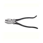 Klein Tools 213-9ST Rebar Work Pliers with Spring-Loaded Action, Induction Hardened Knives and Handle Tempering