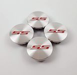 4 Pack Silver 68mm/2.67 inch fit Camaro ss Wheel Center Hub Caps,Hubcaps Logo Covers for Camaro