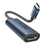 uni USB C to HDMI 2.1 Adapter 8K@60Hz, 4K@144Hz Thunderbolt 4/3 to HDMI Converter Support 48Gbps, HDR10+, FreeSync&G-Sync for iPad Pro, MacBook Pro/Air, Galaxy S21, XPS, iPhone 15 Pro