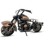 Scrap Cycles Handmade Metal Motorcycle Model - Unique Motorcycle Rider Gifts, Motorcycle Riders - Vintage Bike Sculpture Art for Man Cave, Office, Home - Motorcycle Stuff for Men