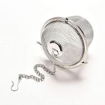 TINY DEAL Steel Small Net Mesh Style Easy Loose Leaves Green Tea Filter Pot Infuser Strainer (Single Piece)