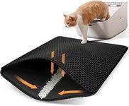 Polarduck Cat Litter Mat, 20" X 16", Cat Litter Trapping Mat, Honeycomb Double Layer Design, Urine and Water Proof Material, Scatter Control, Special Side Handles Design Easier to Clean,Washable