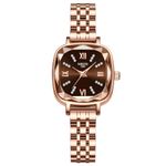 NIBOSI Women Watches Analog Rose Gold Square Dial and Band Women's Stainless Steel Watch for Girls&Miss&Ladies Diamond Studded with Stylish Watches Waterproof