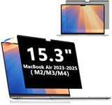 FILMEXT Magnetic Privacy Screen for Macbook Air 15 Inch (2025 2024 2023,M4 M3 M2 Chip) Model A3241 A2941 A3114, No Floating, Easy on and Off,