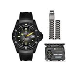 ENRIVA Men's 1000 Meters Automatic Pro Dive Watch Diving Watches Self-Wind Professional Diver Watches Mens with DIY Change The Band for Men-Black