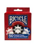 Bicycle Clay Poker Chip Set: 50 Count