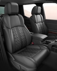 RIDEPOSH Custom Leather Seat Covers for Toyota Tacoma Double Cab 2024-2026
