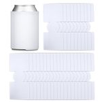 TahoeBay Unsewn Can Cooler Embroidery Blanks for 12oz Beer and Soda Cans Plain Foam Unstitched Embroider, Sublimation, Heat Transfer Vinyl Sleeves