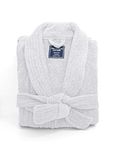 Ramesses Premium Thick Terry Cloth Bathrobe for Men, Long –Staple Combed Cotton Robe- Mens robe with Shawl Collar (White, Large)