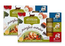 Rachael Ray Nutrish Purrfect Entrees Grain Free Natural Wet Cat Food Variety Pack, 2.8 Oz. Tub (Pack of 24)