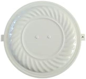 Irnyso Metal White Almond Color Fireplace Stove Pipe Flue Hole Cover 4248696 3F-72 Adjustable Flue Hole Cover 9 5/8" Diameter HOLES4 to 10" Hole Chimney Caps Flue Plug
