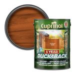 Cuprinol Ducksback 5 Year Waterproof for Sheds and Fences, 5 L - Autumn Gold