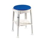 Drive Devilbiss Deluxe Rotating Rounded Bath / Shower Stool with Removable Tray and Swivel Seat