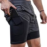 Surenow Mens Running Shorts，Workout