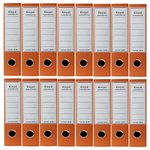 Kinjal Cardboard Office Lever Arch File/Clip Box File Folder Cover A4 Size Ring Binder Best for Document, Certificate (Orange, 16)