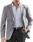 COOFANDY Mens Blazer Casual Sports Jacket Regular Fit Lightweight Sport Coat Formal Suit Jacket Light Grey S