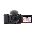 Sony Alpha ZV-E10K (Previously ZV-E10L) with Upgraded SELP1650 (Ver 2) Power Zoom Lens | 24.2 MP Interchangeable-Lens Mirrorless vlog Camera, Made for Creators |APS-C Sensor 4K Movie Recording-Black