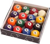 Oypla Full Size UK Regulation 16 Spots and Stripes Pool Ball Set 2"