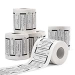 THE TWIDDLERS - 5 Rolls of Novelty Toilet Roll, Funny Toilet Paper with Hilarious Jokes, Funny Loo Bathroom Accessory for Xmas, Joke Presents Funny Present for Christmas for Kids & Adults