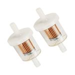 DSkoiph Pack of 2 691035 493629 Fuel Filter Universal 40 Micron 1/4 Inline Compatible with Briggs & Stratton Kawasaki 49019-7001 7-07061 Kohler 2505007S 2505021S husqvarna Lawnmower Parts