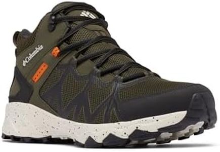 Columbia Men's Peakfreak II Mid Outdry Hiking Shoes, Deep Olive, Canyon Sun, US 11