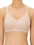 Naturana Women's Moulded Mastectomy Soft Bra Everyday, Beige (Light Beige), 36C