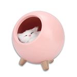 Cat Lamp Best Gifts for Birthday Christmas, Cute Cat Night Light Little Pet House Dual Power USB Charging LED Night Lamp Bedroom Lighting Lamp