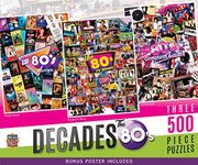 3-Pack 500pc Puzzles - The 80's