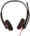 Poly by Plantronics - Blackwire 3220 Wired On Ear Headphones with Mic (Black)