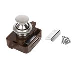 15-18mm Motorhome Caravan Cabinet Drawer Cupboard Push Button Catch Lock Knob Push Button Catch Lock Cupboard Door