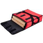 YOPRAL Insulated Pizza Bag Thermal Pizza & Food Delivery Bags Commercial Professional Warmer Carrier Pizza Boxes Moisture Free for 2-16" or 2-18"(Red)