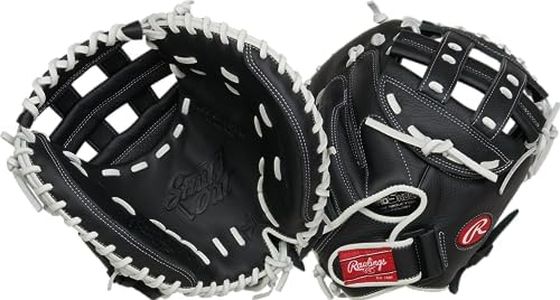 Rawlings | SHUT OUT Fastpitch Softball Catcher's Mitt | Right Hand Throw | 31.5" - Pro H-Web | Black