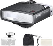 Godox Lux Junior Retro Camera Flash, GN12 with 7 Levels Flash Power, CCT 6000K±200K with S1/S2 Optical Control for Fuji, for Canon, for Nikon, for Sony, for Olympus Camera