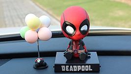 Maximize Super Hero Dead Pool Action Figure Limited Edition Bobblehead with Mobile Holder for Car Dashboard, Office Desk & Study Table