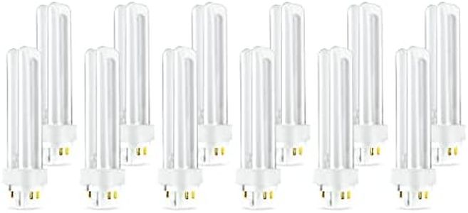(12 Pack) PLC-18W 827, 4 Pin G24q-2, 18 Watt Double Tube, Compact Fluorescent Light Bulb, Replaces Sylvania 20683 and Philips 38329-9 - PL-C 18W/827/4P/ALTO