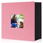 Ywlake Photo Album 4x6 600 Pockets Photos, Linen Cover Large Picture Albums Holds 600 Horizontal and Vertical Photos Pink