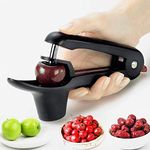 Maytop Cherry Pitter Portable Cherry Kitchen Assistant, Suitable for Core Removal Tool Such As Red Dates and Grapes, Used to Decorating Cake Or Dessert Assistant (Black)