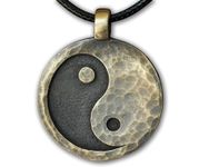 Ancient Looking Yin Yang Necklace Pendant Jewelry For Men Women