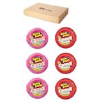 Hubba Bubba 3 x Snappy Strawberry & 3 x Fancy Fruits Mega Long Bubble Gum Tap Variety Pack 56g - Sold By VR Angel