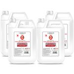 80% Alcohol Hand Sanitiser Liquid Rub - 4x 5L Litre - Kills 99% Bacteria, Germs - Sanitizer (Pack of 4)