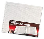 Rexel Twinlock Variform Multi-Ring Binder V8 Cash Refill Sheets 32 Columns, White (Pack of 75)