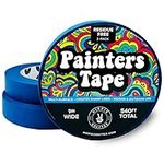 Blue Painters Tape 1 inch Wide 3 Pack Blue Tape for Painting 1" Thick x 60 YDS Masking Tape 1 Inch Wide Removable Bulk Paint Tape for Pattern Walls 180 Yards Total