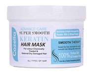 Cozella Advance Care Supre Smooth Keratin Hair Mask |For Colour Chemically Treated & External Dry Damaged Hair |Sulfate and Paraben Free| All Hair Types | 500ML