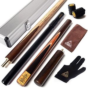 Palo de billar de 3/4 de CUESOUL artesanal con culata adicional en caja de aluminio, D305