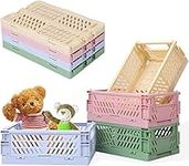 Mini Folding Baskets Plastic Shelf 