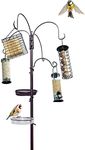 Pelle & Sol Bird Feeders Hanging Station, Bird Feeders With Feeding Trays - Bird Feeder, Bird Seed Feeders Hanging, Bird Feeding Station, Squirrel Proof, Bird Feeder Stand Outdoor Garden Decorations