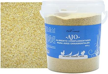 Ajo en polvo para la desparasitación interna de los animales - Producto natural que previene los parásitos internos - Funciona como estimulante de las defensas - Bote de 600 gr (ref. AA1600)