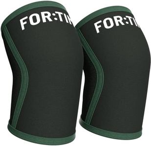 Knee Sleeves for CrossFit and Weightlifting - 7mm High Grade Neoprene Knee Compression Sleeves - Maximal Support - Internal Silicon Ribbing Eliminates Slipping - Squat, Olympic and Power Lifting